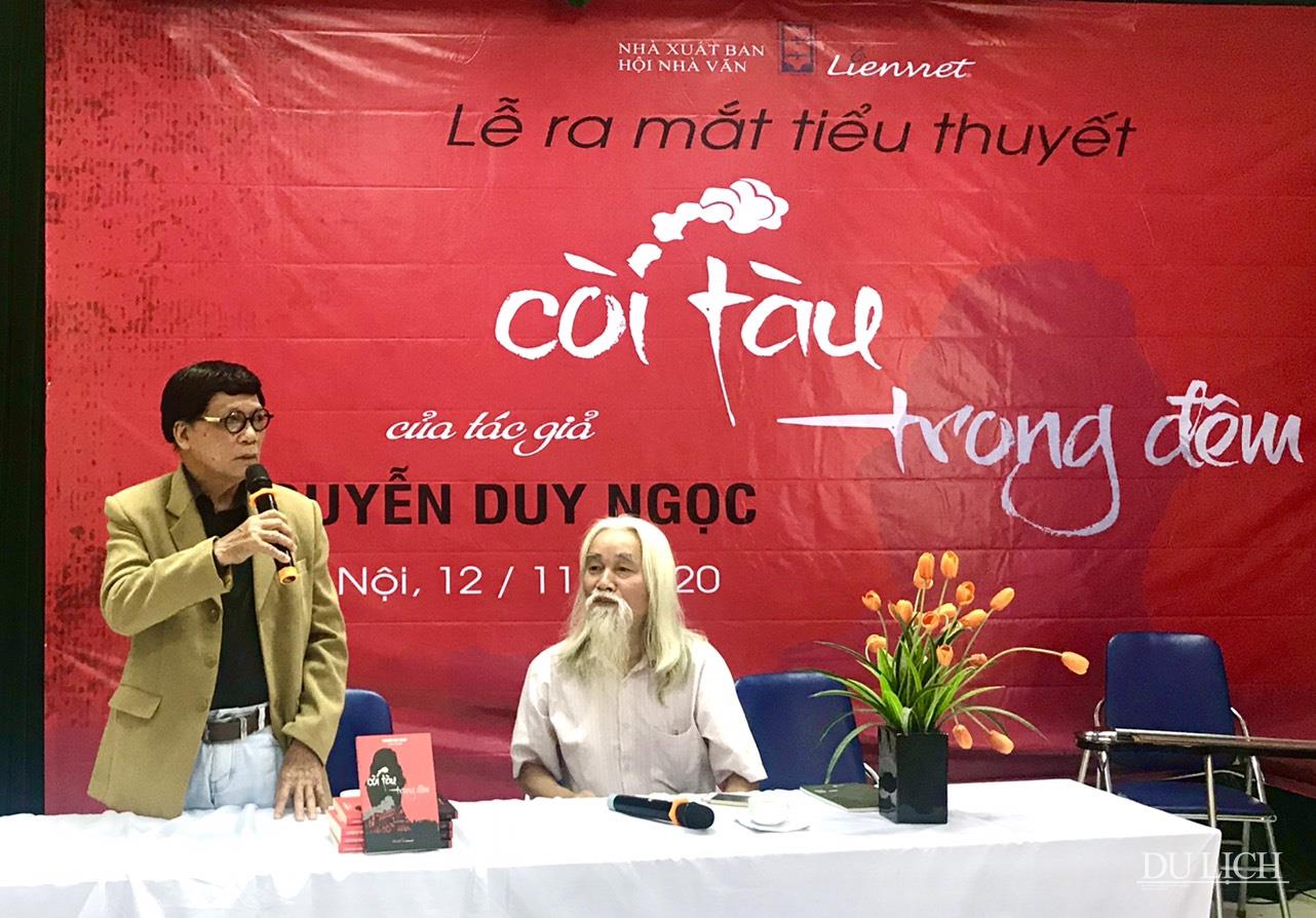 Tác giả Nguyễn Duy Ngọc chia sẻ tại lễ ra mắt tiểu thuyết